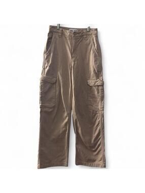 TNA Aritzia Beige Cargo Pants Size 2 100% Cotton Utility
